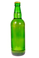 Bottle of beer isolated on white background