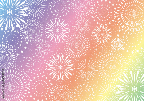 花火 レインボー背景 Wall Mural Wallpaper Murals Kid A 花火 レインボー背景 Wall Mural Wallpaper Murals Kid A