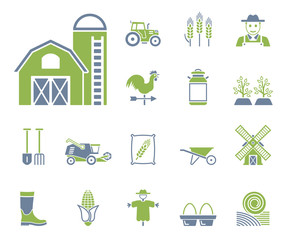 Bauernhof Iconset - Grün © ii-graphics