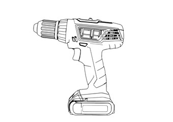 sketch screwdriver vector