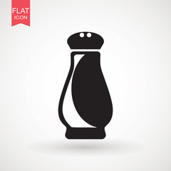Salt and pepper shakers icon, outline and filled vector sign, linear and full pictogram isolated on white. Symbol, logo illustration.