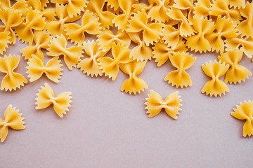 Obraz premium Farfalle pasta backgroung