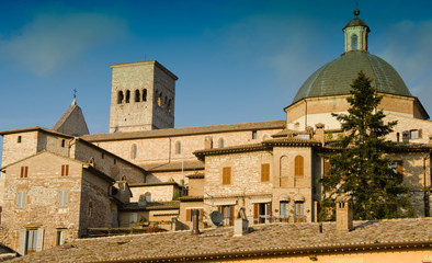 Fototapeta na wymiar Architectural Detail of Assisi in Umbria