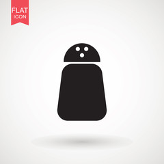Salt and pepper shakers icon, outline and filled vector sign, linear and full pictogram isolated on white. Symbol, logo illustration.