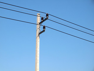 electricity post at Thailand