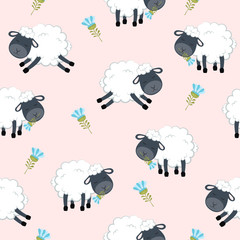 Seamless Sheeps pattern