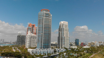 Fototapeta na wymiar South Pointe Park in Miami Beach, Florida