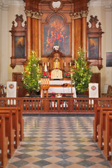 Fototapeta na wymiar Chiesa di Lublin Padre Pio
