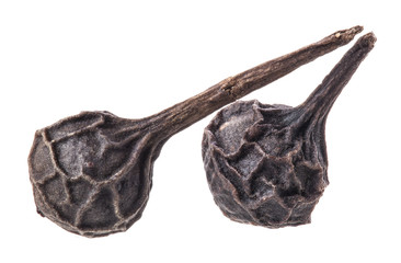 Black Peppercorn (Cubeb) Isolated on white background