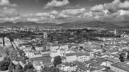 Aerial view of Lucca, Tuscany