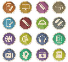 creative process icon set