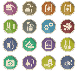 job search icon set