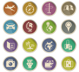travel icon set