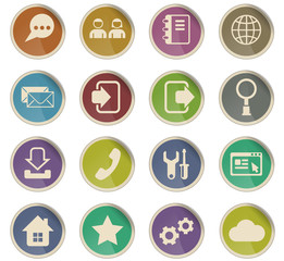 web tools icon set