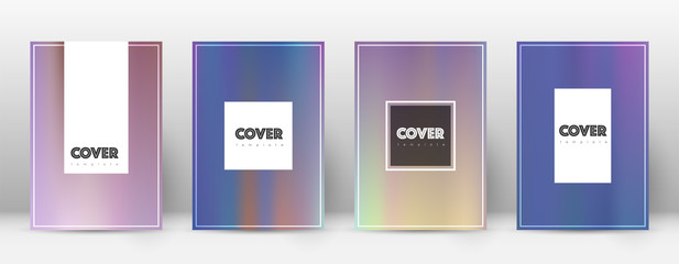 Flyer layout. Hipster creative template for Brochure, Annual Report, Magazine, Poster, Corporate Presentation, Portfolio, Flyer. Amazing bright hologram cover page.