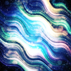 Starry Iridescent Stripes