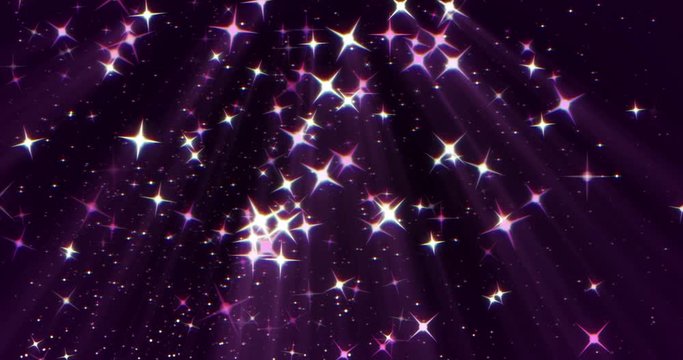 fligth of stardust animation, 4k loop