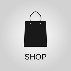 Shop icon. Shop symbol. Flat design. Stock - Vector illustration