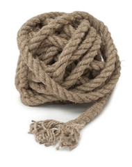 hank of hemp rope, closeup