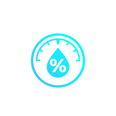 humidity, water level control vector icon
