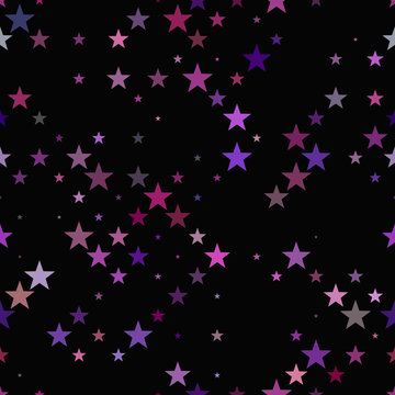 Seamless geometric pentagram pattern - vector background design
