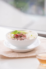 A bowl of traditional Vietnamese Pho noodle