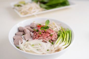 A bowl of traditional Vietnamese Pho noodle
