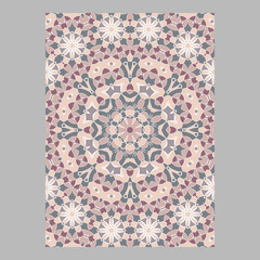 Template for greeting and business cards, brochures, covers. Oriental pattern. Mandala. Wedding invitation, save the date, RSVP. Arabic, Islamic, moroccan, asian, indian, african motifs.