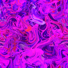 Bright colourful pink paint splash on purple background