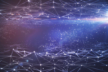 Polygonal space background