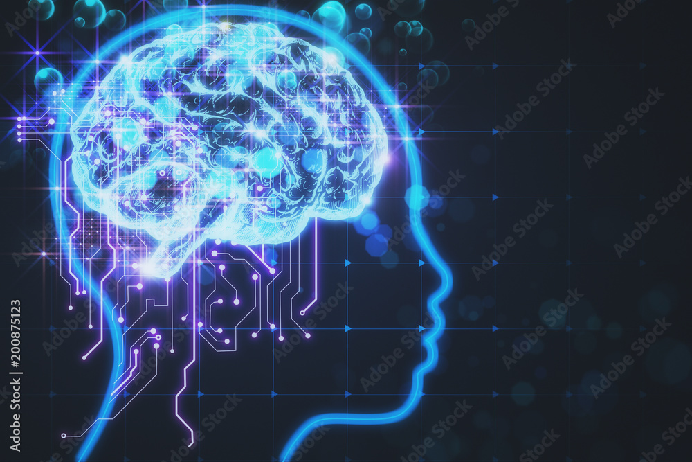 Poster artificial intelligence and background