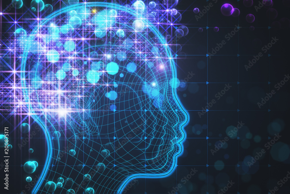 Poster artificial intelligence and texture