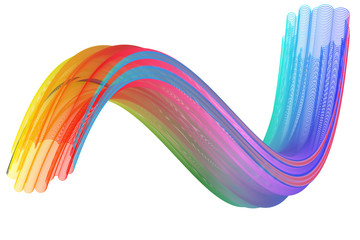 Colorful abstract wave