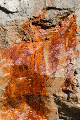 Hard rusty rock profile background
