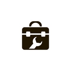 Toolbox icon. flat design