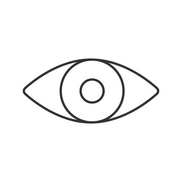 Human eye linear icon