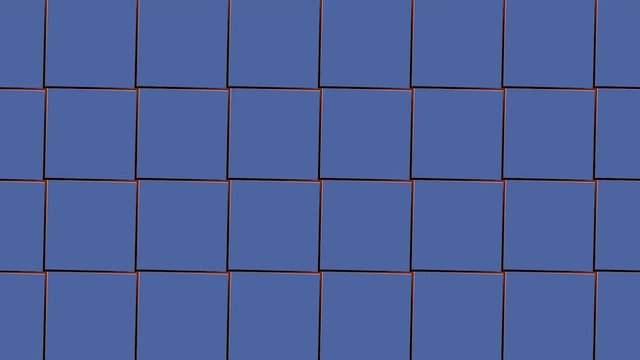 Abstract Triangle Background Random Motion, 3d Loopable Animation.blue squares abstract motion background. Abstract simple blue violet low poly 3D surface as elegant pattern environment