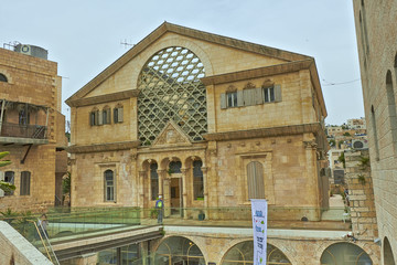 Tourists. Hebron. Ancient Jewish city in Israel.