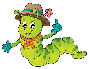 Happy caterpillar theme image 1