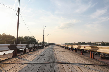 Naklejka premium Landscape is summer. Green trees and grass in a countryside land