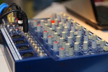 dj mixer at party