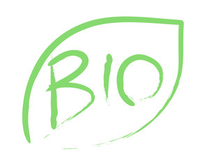 Bio brush logo vector 