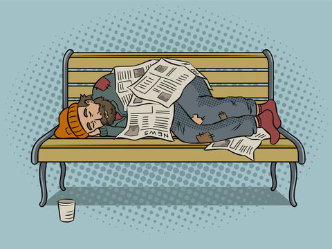 2 195 Best Homeless Man Cartoon Images Stock Photos Vectors Adobe Stock