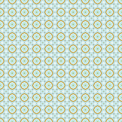 Ancient Geometric pattern in repeat. Fabric print. Seamless background, mosaic ornament, ethnic style.