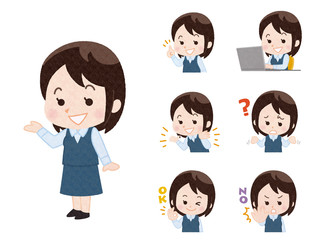 若いOL_バリエーション