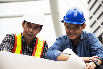 Fototapeta premium Engineering team for planning design, Engineer concept. 