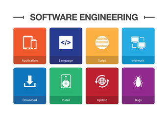 Software Engineering Infographic Icon Set