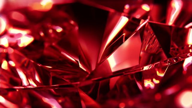 Beautiful slowly rotating blue diamond. Seamless loop, nice looping background