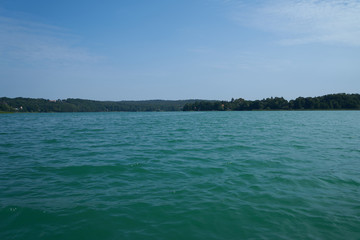 Landschaften und der Ort Buckow mit dem Schermützelsee in der Märkischen Schweiz