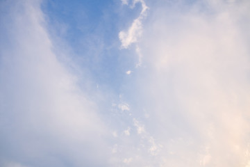 Blue sky with white clouds